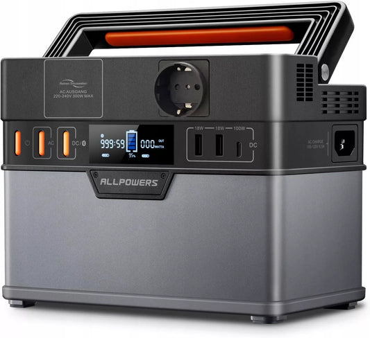 Įkrovimo stotelė Allpowers 78000 mAh 300W Energijos saugykla POWERBANK