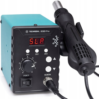 Karšto oro litavimo stotelė TECHREBAL 858D PRO 700W