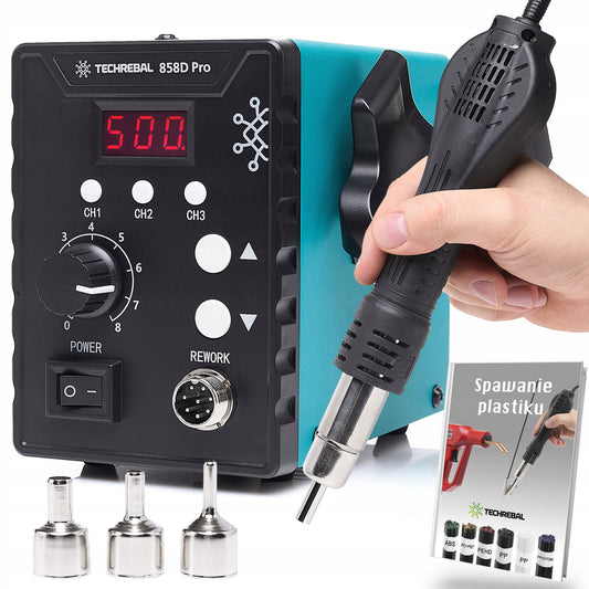 Karšto oro litavimo stotelė TECHREBAL 858D PRO 700W