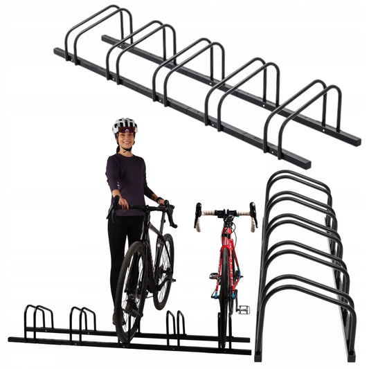 PLIENO DVIRAČIŲ STOVAS 5 DVIRAČIAMS, DVIPUSIS, TVIRTAS