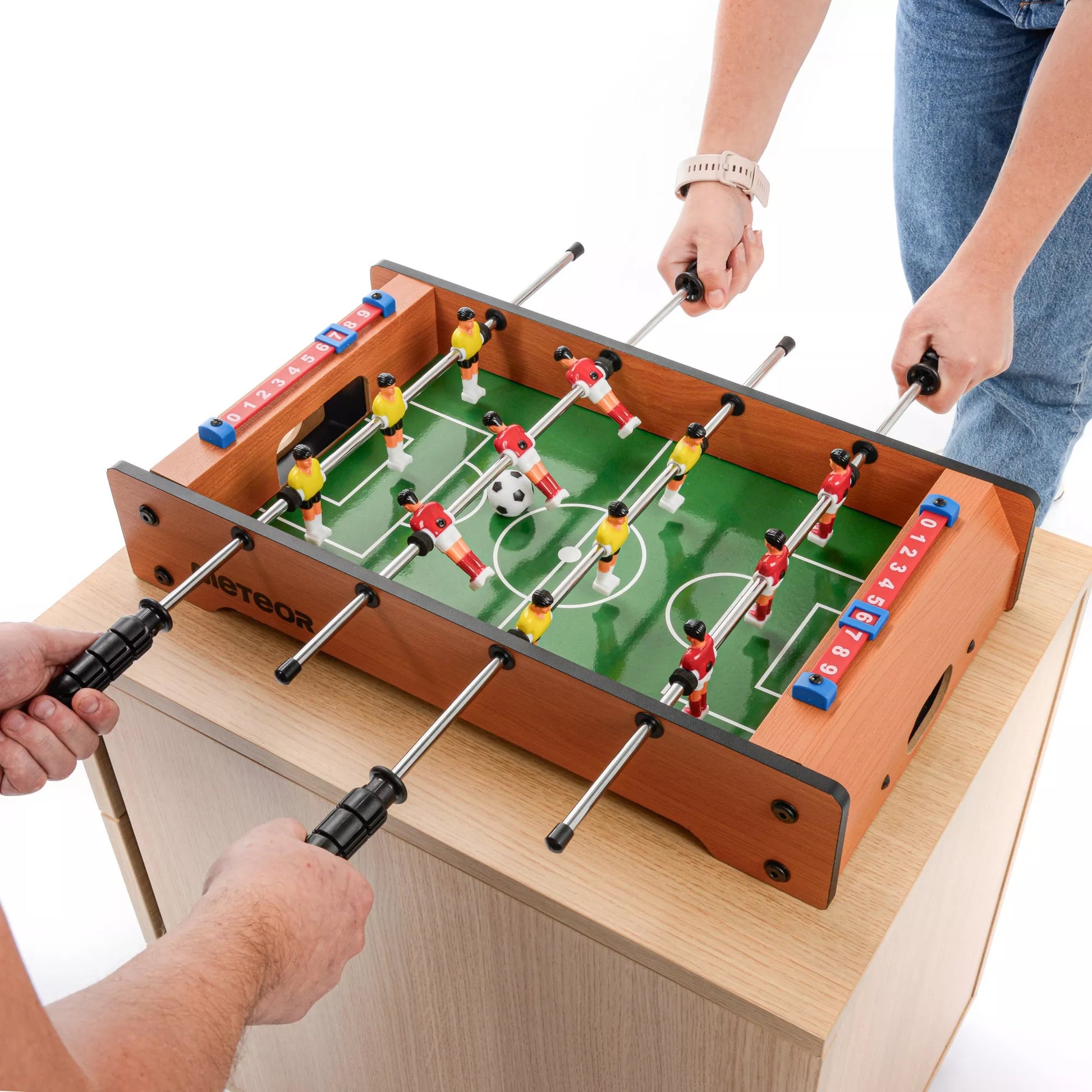 Stalo futbolas mini stalo futbolo stalas Meteor Derby 51x31x9 MDF