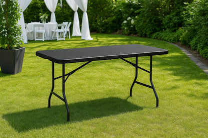 Sodo stalas sulankstomas išskleidžiamas catering banketinis 200x90cm, lagaminas