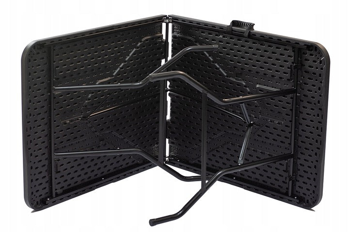 Sodo stalas sulankstomas išskleidžiamas catering banketinis 200x90cm, lagaminas