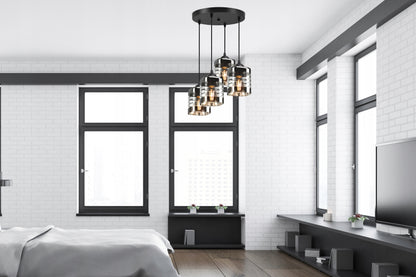 STIKLINĖ PAKABINAMA LUBINĖ LAMPOS ŠVIESTUVAS LED