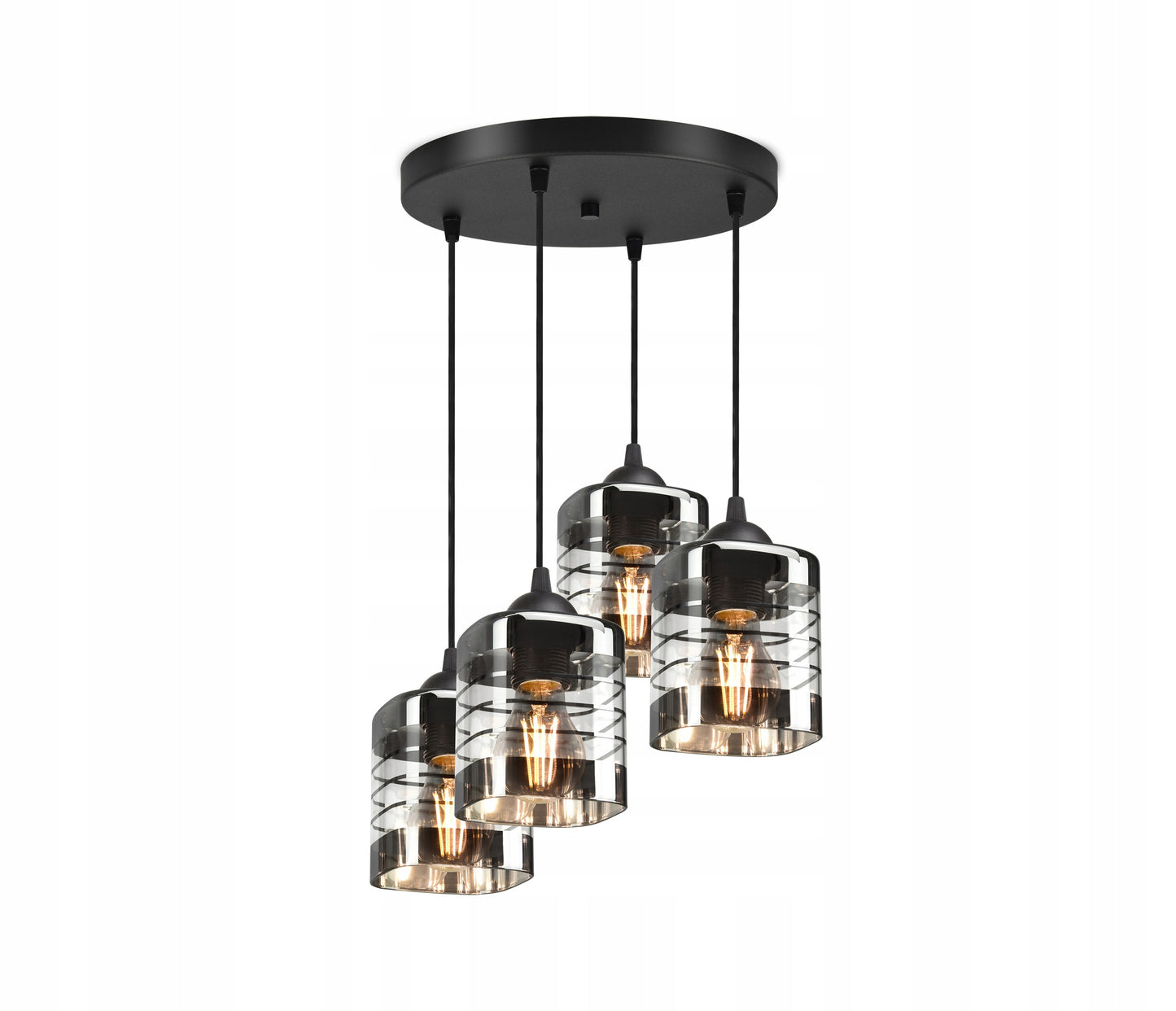 STIKLINĖ PAKABINAMA LUBINĖ LAMPOS ŠVIESTUVAS LED