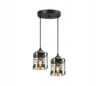 Stiklinė pakabinama lubinė LED šviestuvo tipo liustra