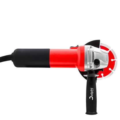 Kampinis šlifuoklis DIAX 1500W 125mm su reguliavimu + diskeliai