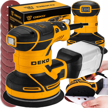 ELEKTRINIS EKSbigveeINIS ŠLIFUOKLIS 125 MM 16x ŠLIAVIMO DISKELIAI