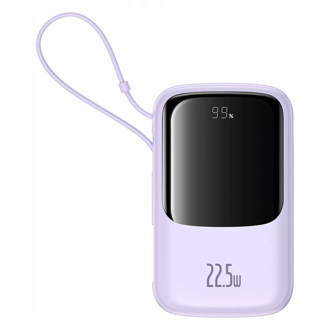 BASEUS GREITAS POWERBANK 10000 mAh 22,5W USB-C USB-A, ĮTAIŠYTAS USB-C KABELIS