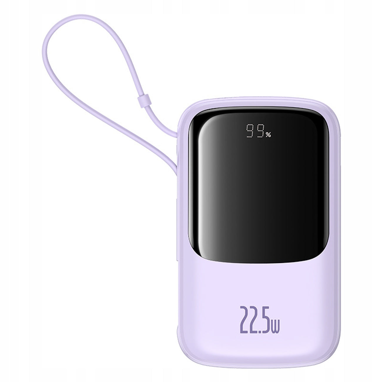 BASEUS GREITAS POWERBANK 10000 mAh 22,5W USB-C USB-A, ĮTAIŠYTAS USB-C KABELIS