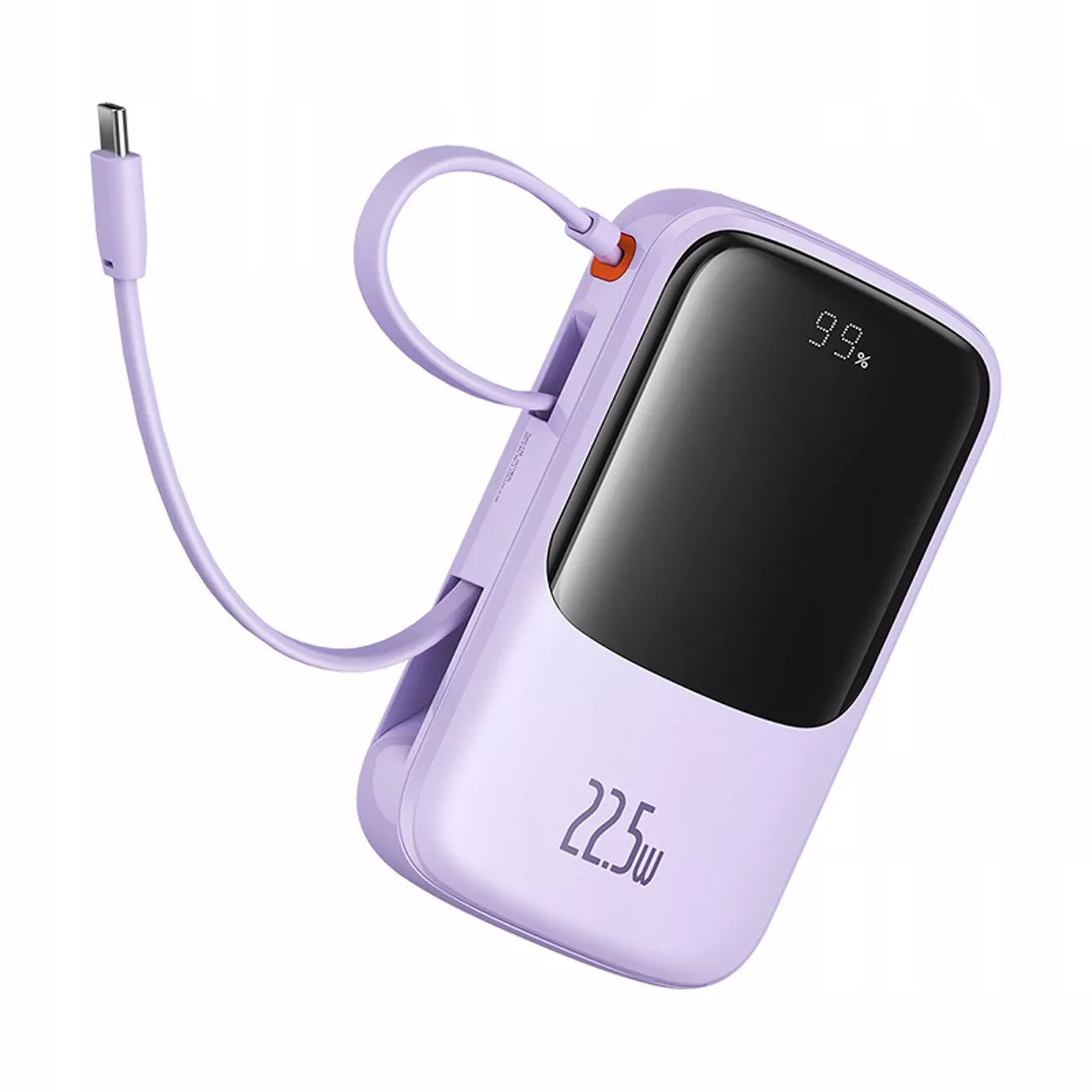 BASEUS GREITAS POWERBANK 10000 mAh 22,5W USB-C USB-A, ĮTAIŠYTAS USB-C KABELIS
