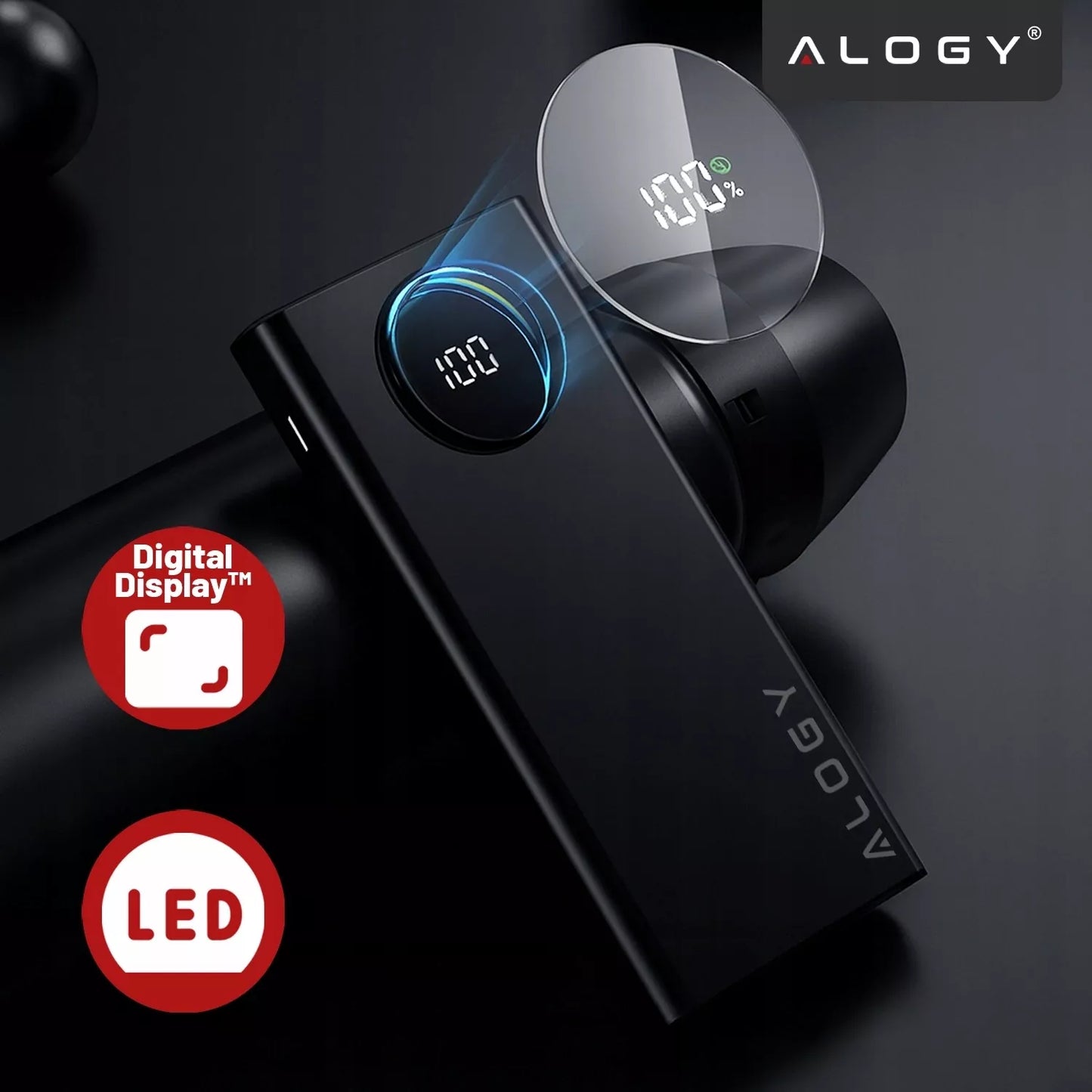 GREITAS POWERBANK 10000 mAh 120W QC PD USB C POWER BANK GALINGAS KELIONINIS