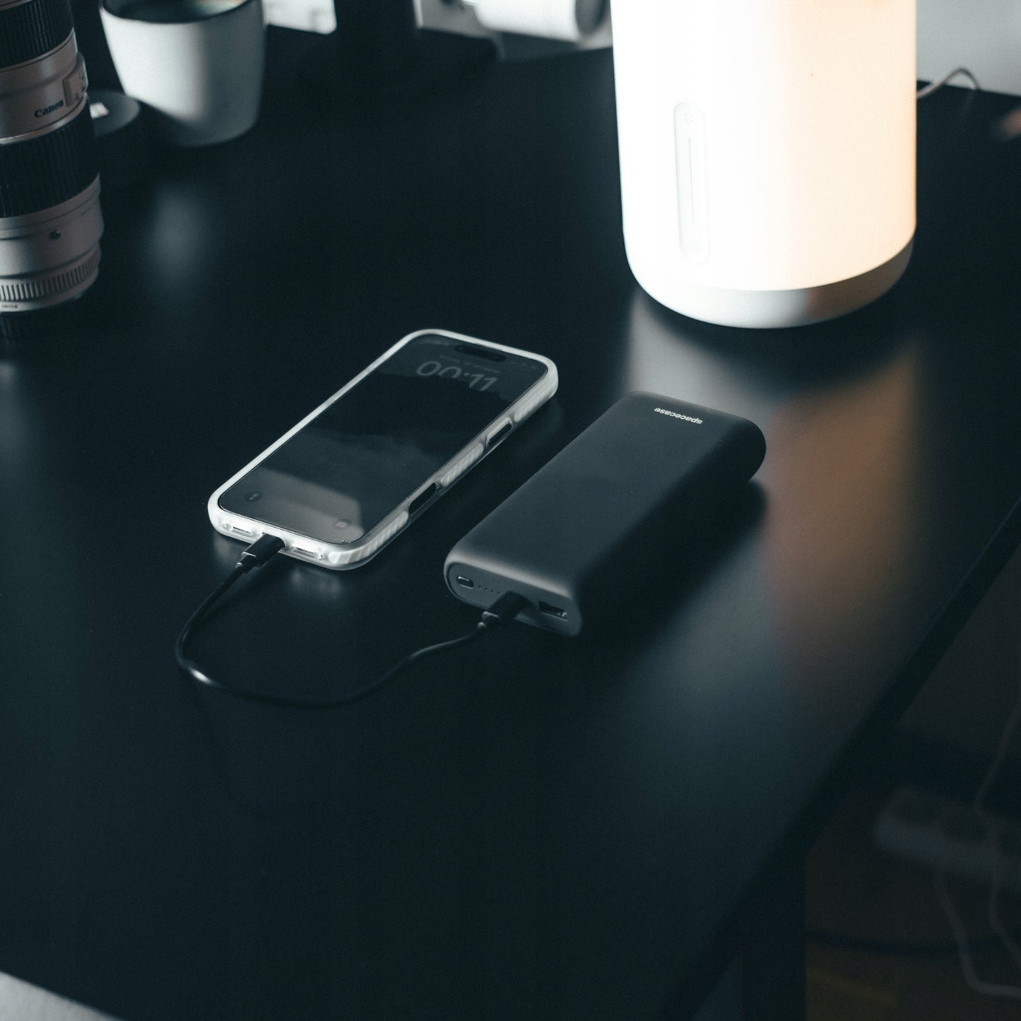 GREITAS POWERBANK 20000 MAH POWER BANK 2X USB USB-C PD 20W QC 3.0 + KABELIS