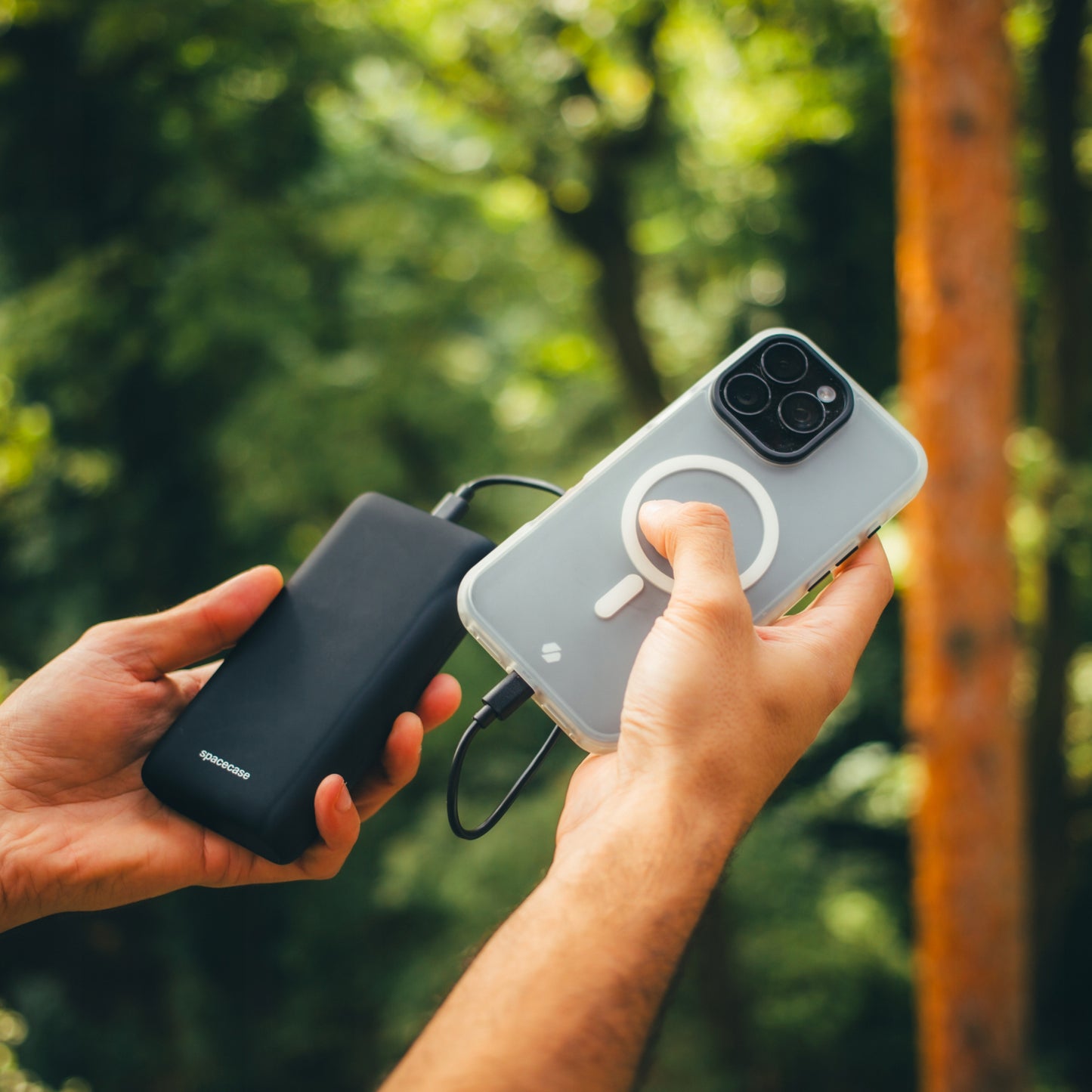 GREITAS POWERBANK 20000 MAH POWER BANK 2X USB USB-C PD 20W QC 3.0 + KABELIS