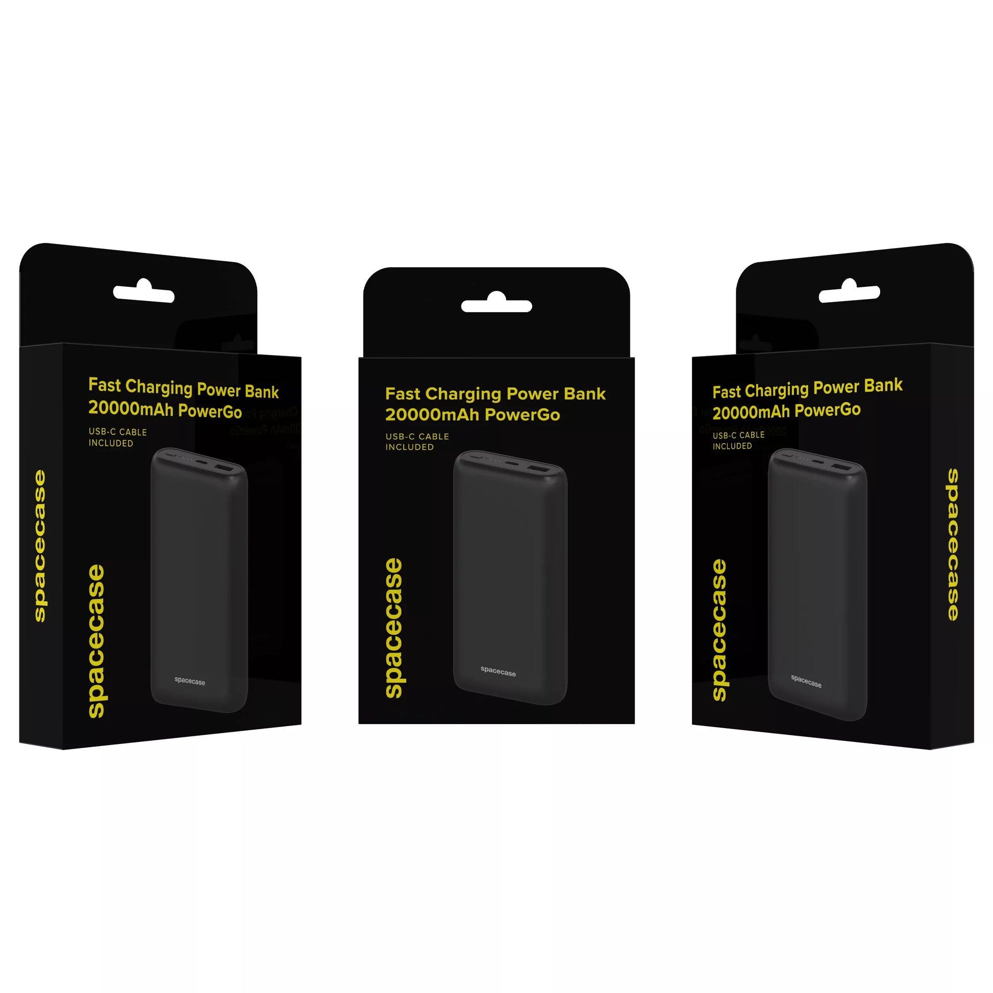 GREITAS POWERBANK 20000 MAH POWER BANK 2X USB USB-C PD 20W QC 3.0 + KABELIS
