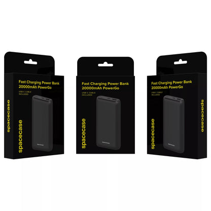 GREITAS POWERBANK 20000 MAH POWER BANK 2X USB USB-C PD 20W QC 3.0 + KABELIS