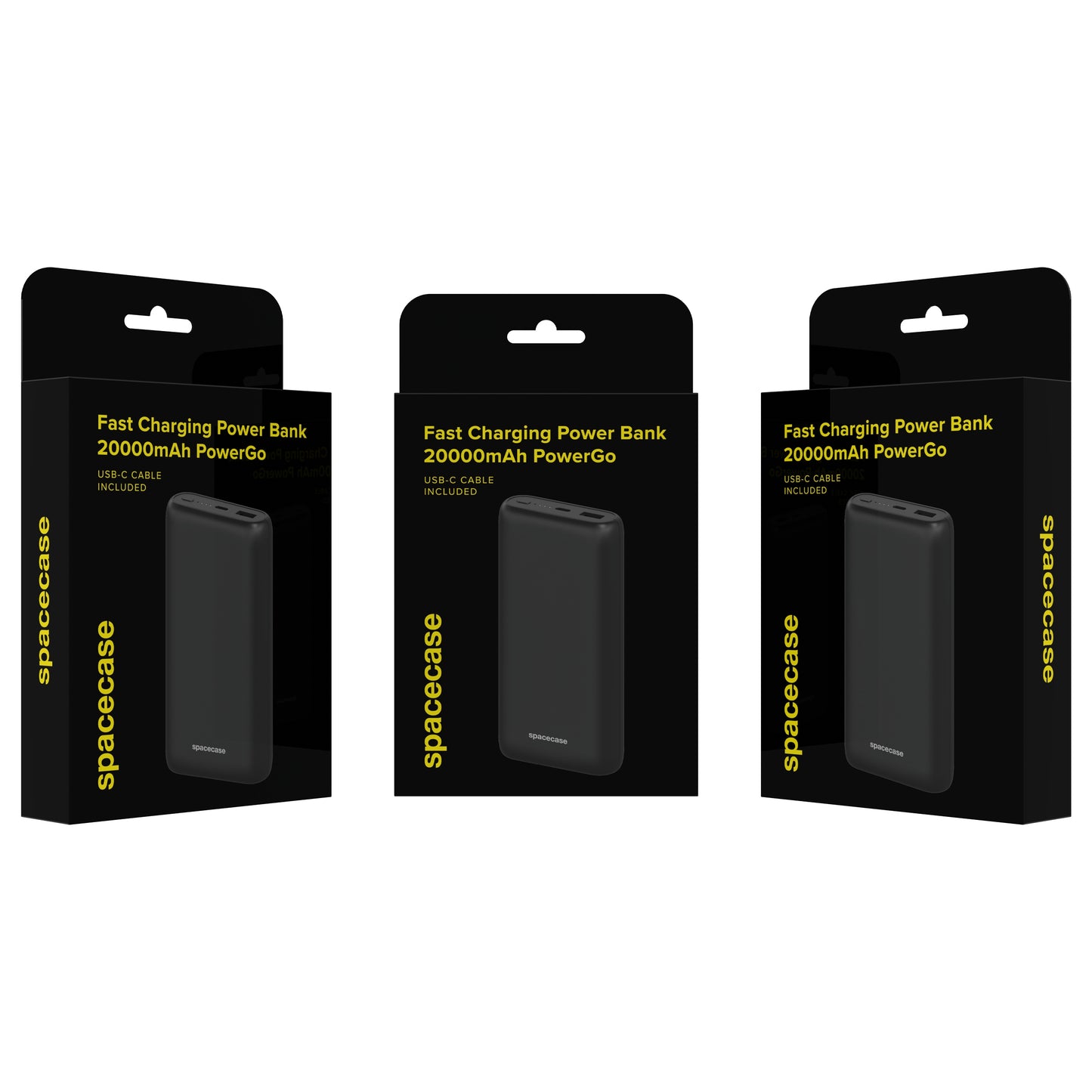 GREITAS POWERBANK 20000 MAH POWER BANK 2X USB USB-C PD 20W QC 3.0 + KABELIS