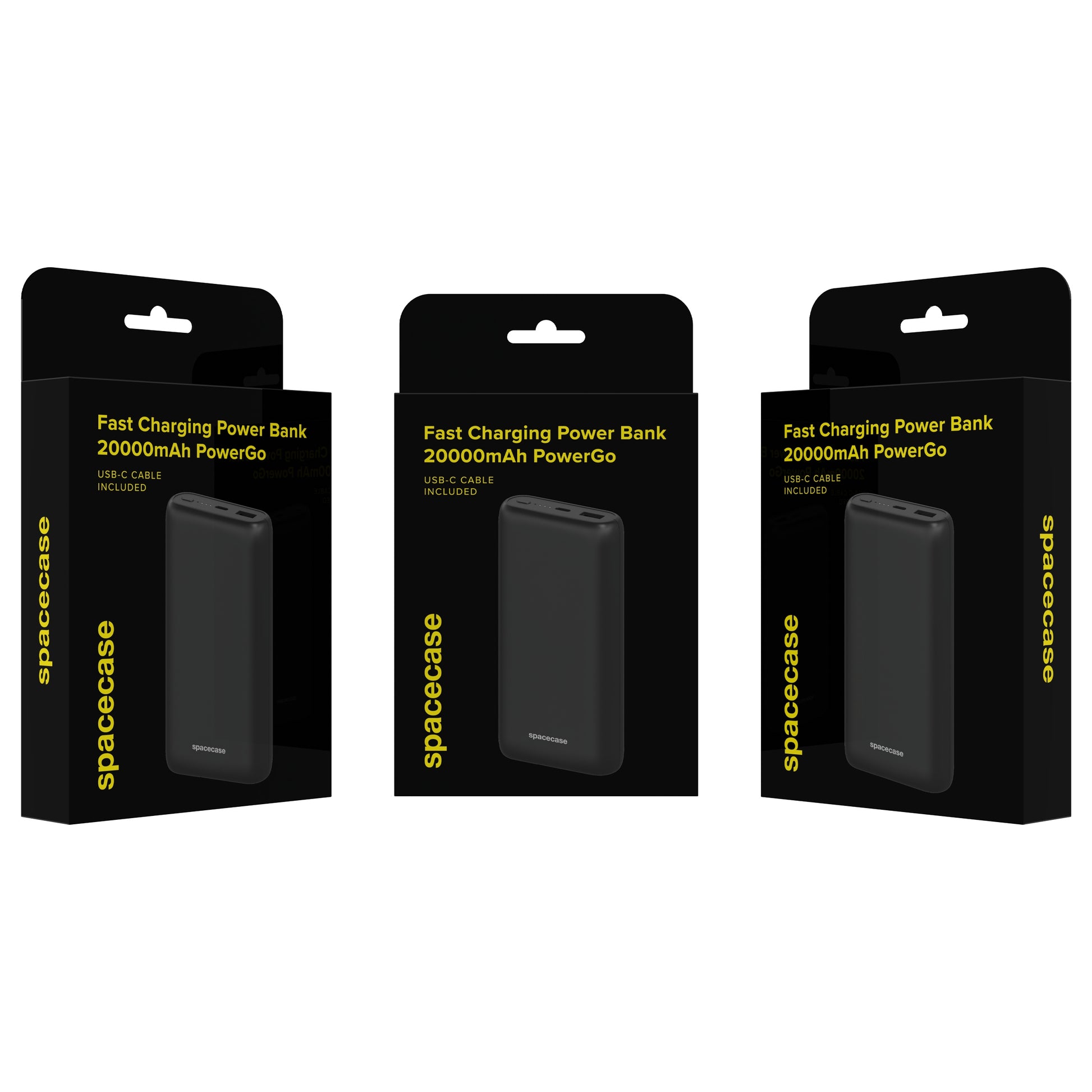 GREITAS POWERBANK 20000 MAH POWER BANK 2X USB USB-C PD 20W QC 3.0 + KABELIS