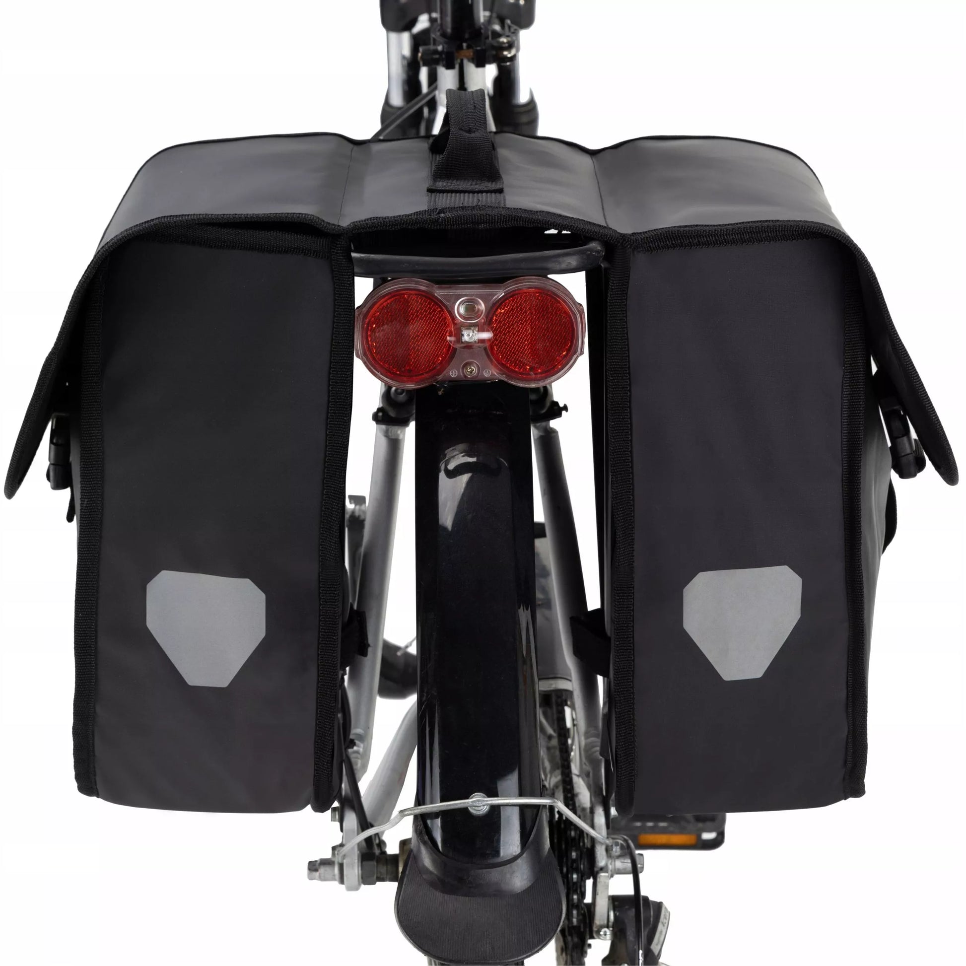 Dvigubas dviračio krepšys ant bagažinės, talpus, galinis, vandeniui atsparus ZAGATTO