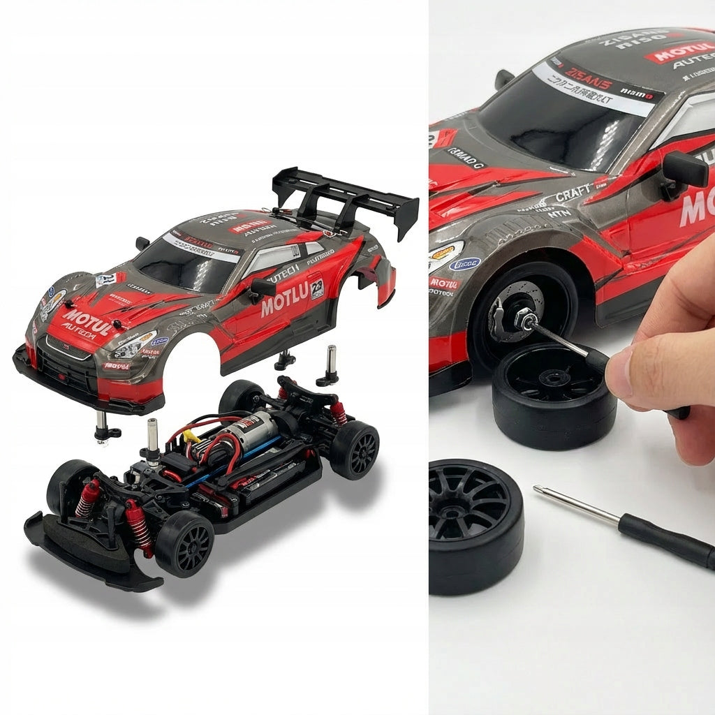 RC Drift automobilis Sraigtasparnis su vairalazdžiu Driftui skirtas