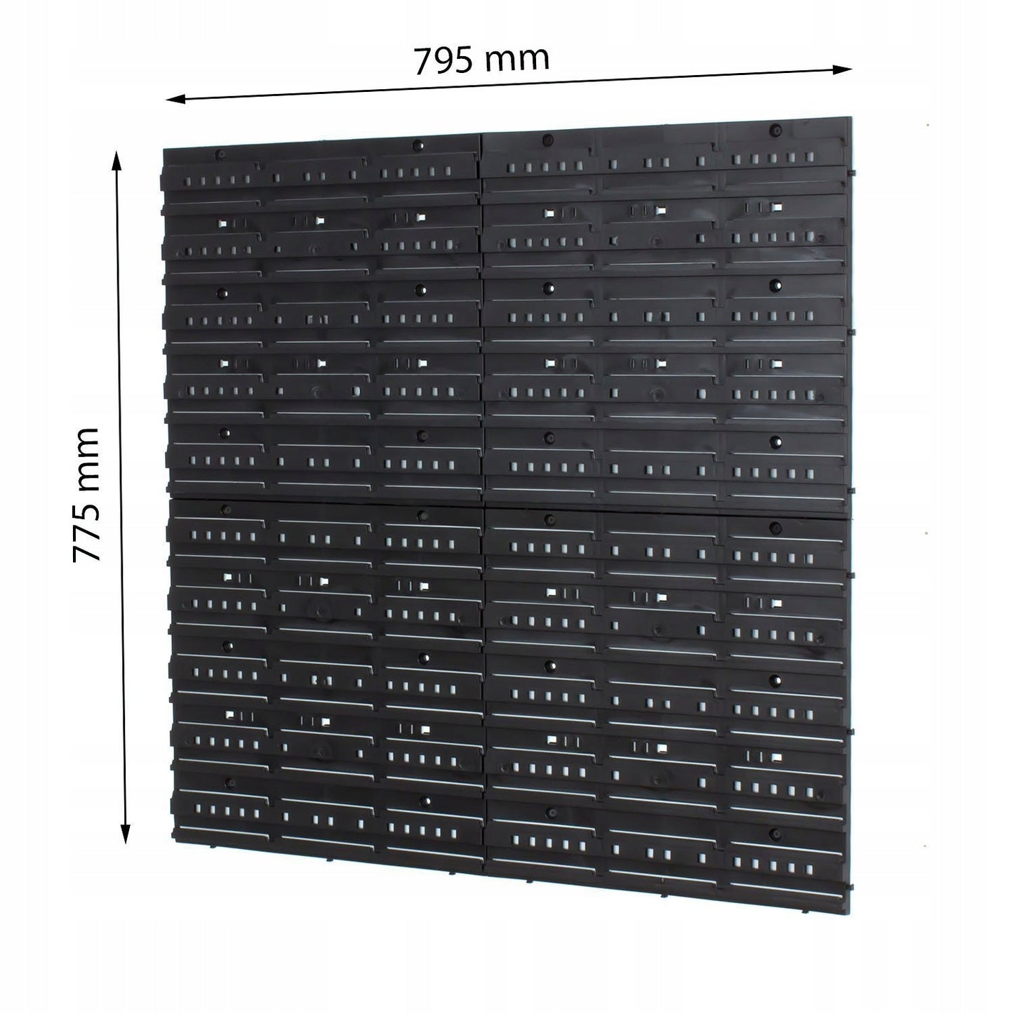 Sienelė įrankių lentyna dirbtuvių 80x80cm + 40 užidaromų dėžučių