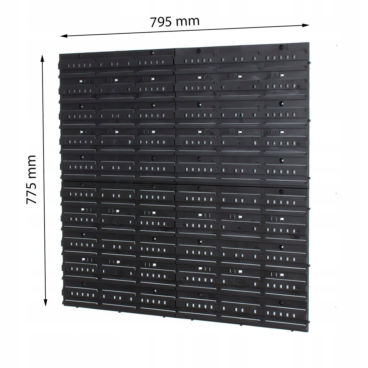 Sienelė įrankių lentyna dirbtuvių 80x80cm + 40 užidaromų dėžučių