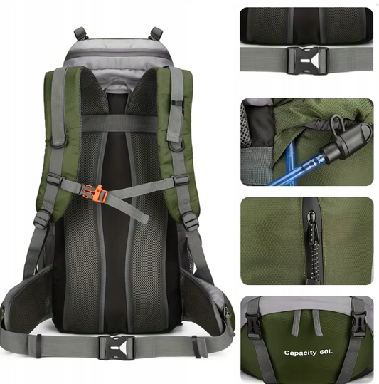 Turistinė kuprinė TRAPER 3 Green – 70L