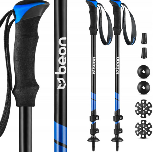Nordic Walking lazdos 61–135 cm – kompaktinės ir tvirtos