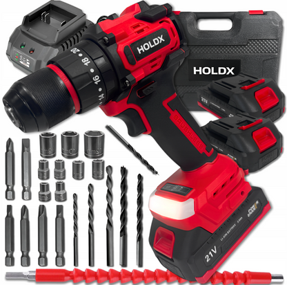 HoldX akumuliatorinis gręžtuvas 21V