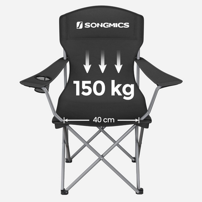 "Songmics" sulankstomos turistinės kėdės su atlošu 2vnt