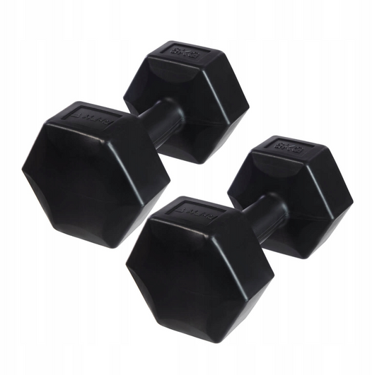 DrFit juodi hanteliai 2x6kg – efektyvus sprendimas treniruotėms