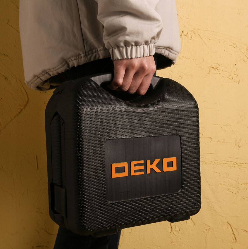 "Deko" 165 dalių įrankių komplektas tvirtame lagamine