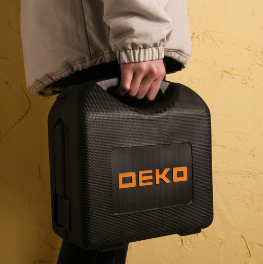 "Deko" 165 dalių įrankių komplektas tvirtame lagamine