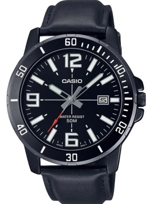 Juodas vyriškas laikrodis "Casio" MTP-VD01BL