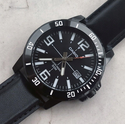 Juodas vyriškas laikrodis "Casio" MTP-VD01BL
