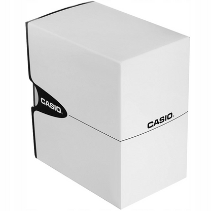 Moteriškas laikrodis "Casio" su juodu odiniu dirželiu