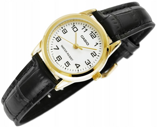 "Casio" moteriškas laikrodis aukso spalvos korpusu