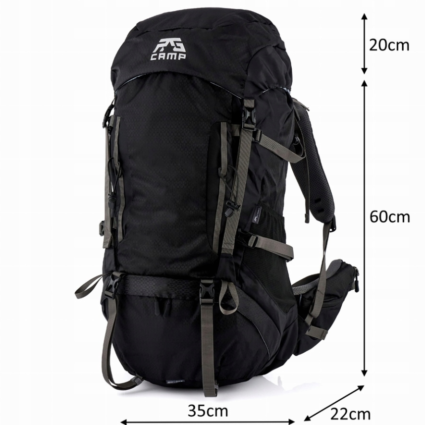 Turistinė kuprinė RG Camp 60L juoda