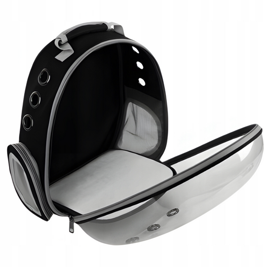 Skaidri kuprinė - transportavimo krepšys gyvūnui