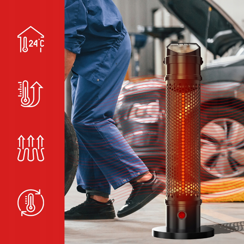 Pastatomas infraraudonųjų spindulių šildytuvas "Maltec" 1200W