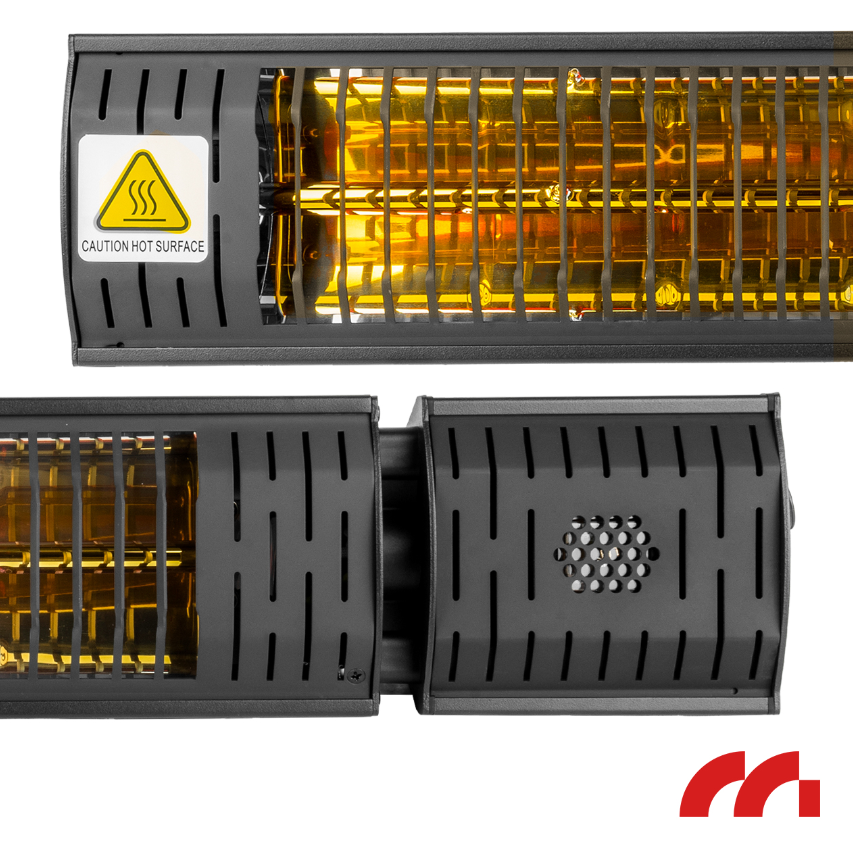 Sieninis infraraudonųjų spindulių šildytuvas "Maltec" 2000W