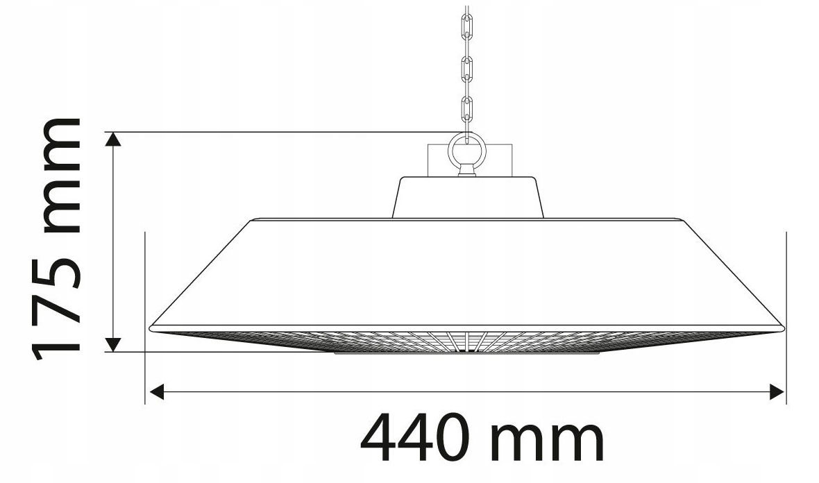 Lubinis infraraudonųjų spindulių šildytuvas 1500W