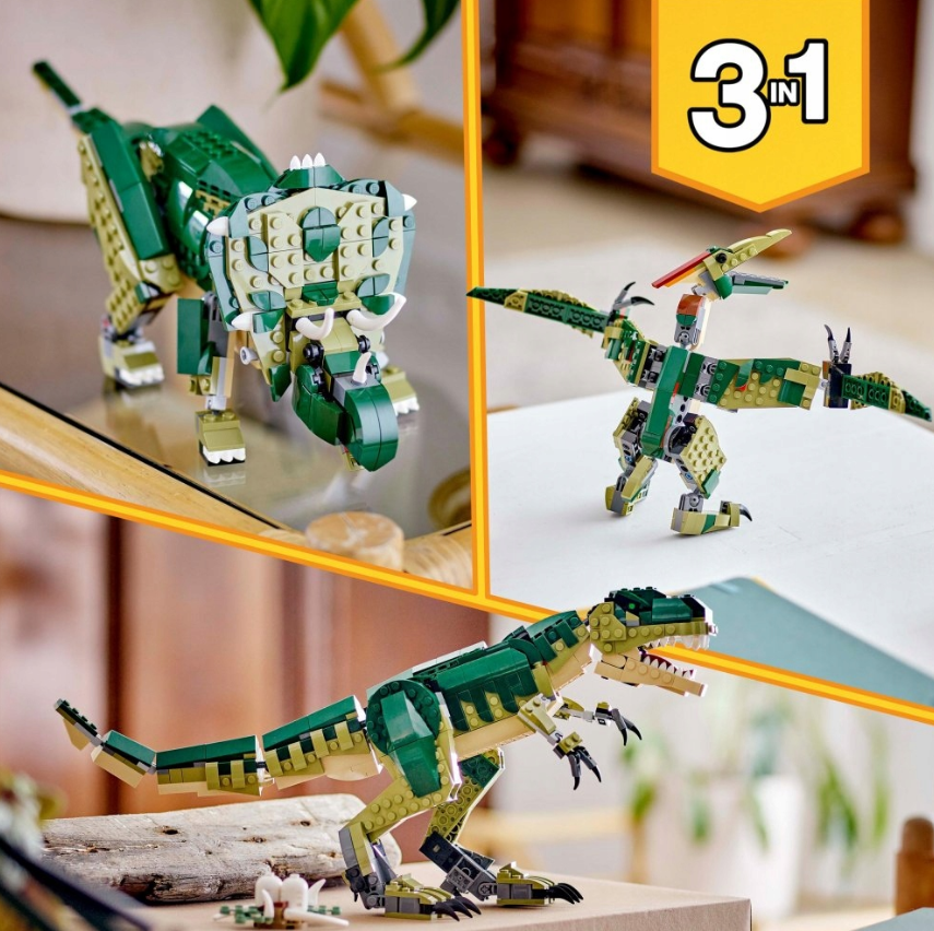 LEGO konstruktorius 626 dalių 3-in-1 „Tyranozauras“
