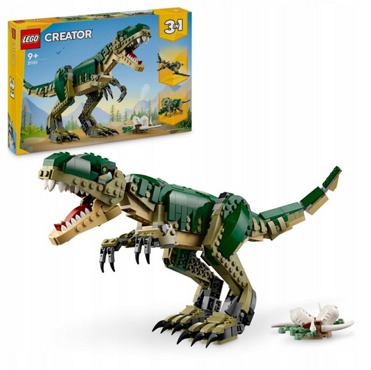LEGO konstruktorius 626 dalių 3-in-1 „Tyranozauras“