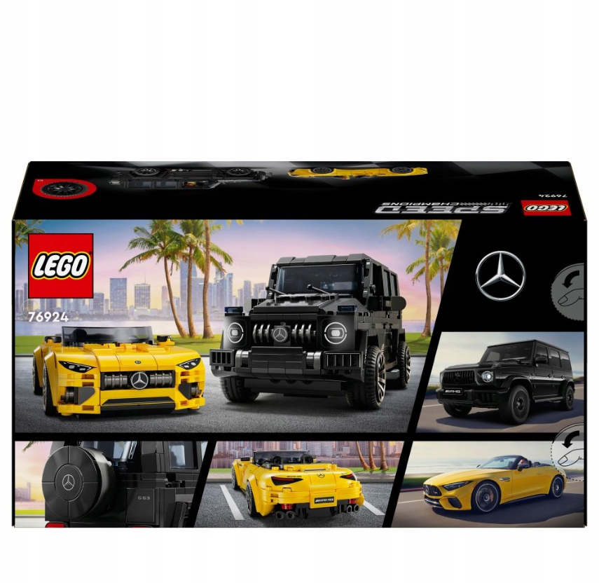 Konstruktorius mercedes berniukams LEGO dviejų mašinų modeliai