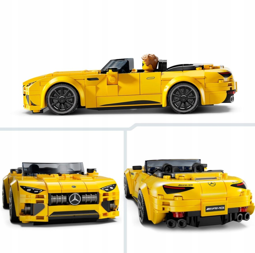 Konstruktorius mercedes berniukams LEGO dviejų mašinų modeliai