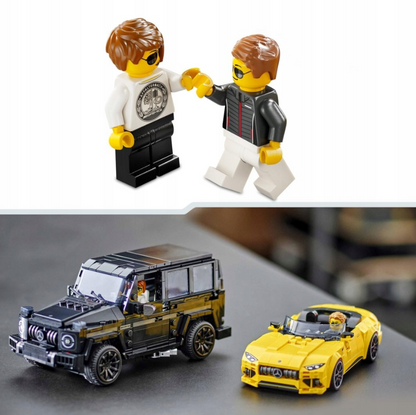 Konstruktorius mercedes berniukams LEGO dviejų mašinų modeliai