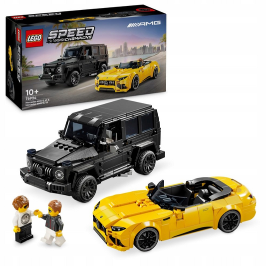 Konstruktorius mercedes berniukams LEGO dviejų mašinų modeliai