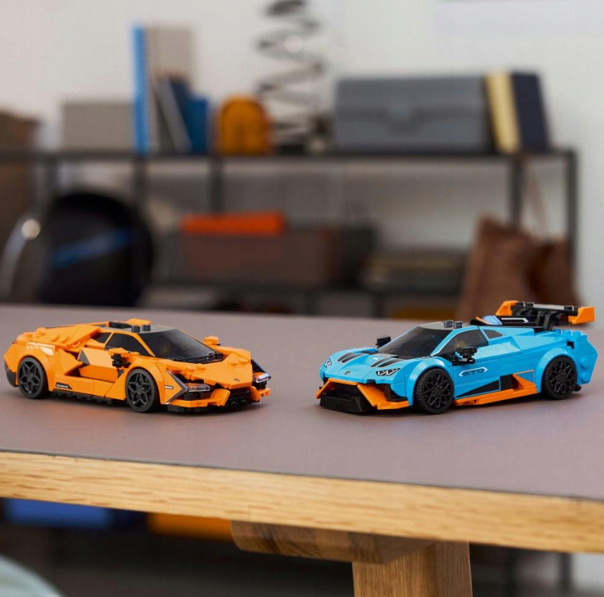 Konstruktorius LEGO „Lamborghini Revuelto ir Huracan STO“