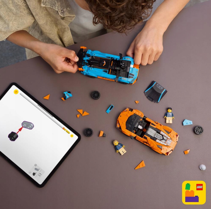 Konstruktorius LEGO „Lamborghini Revuelto ir Huracan STO“